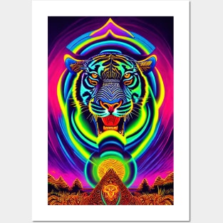 Psychedelic Pop art - TIGER Posters and Art